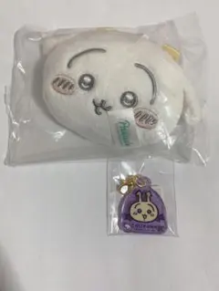 ちいかわ うさぎ マスコットミラーリボン ミニラメアクリルチャーム