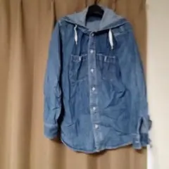 GU フード付きデニムシャツ 　510
