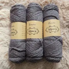 ふわふわ　アルパカ毛糸　300g　焦げ茶色　編み物