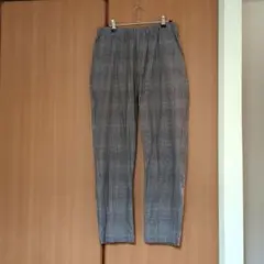 ニコアンド　メンズ　チェックパンツ