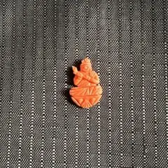 天然珊瑚 仏像 彫刻 お守り 珊瑚 ミニチュア - メルカリ