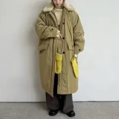 【anuke】Boacollar Padding Coat 36sizeのサムネイル