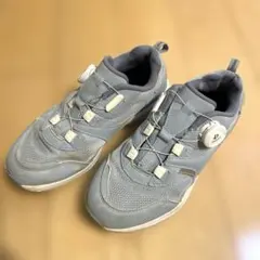 MAD FOOT! ダイヤル式シューレース スニーカー 薄ブルー 22cm