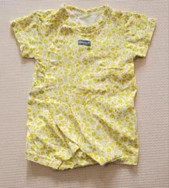 花柄イエローロンパース 50~60cm