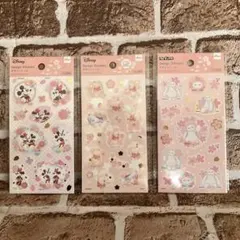 Disney さくらデザインシール　3点セット ダイソー