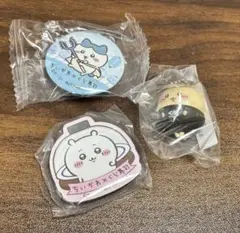 ちいかわ くら寿司 フィギュア くりまんじゅう　マグネット　缶バッジ　ハチワレ