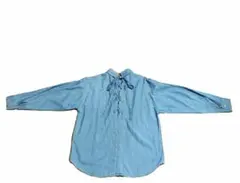 ❤レースアップデニムシャツ長袖❤アースミュージックエコロジー❤新品タグ付き