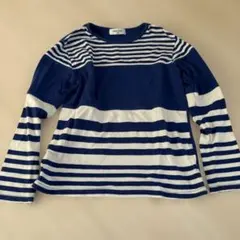 COMME CA FILLE 長袖カットソー 140A ネイビー