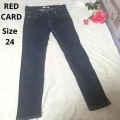 【オシャレ☆RED CARD】デニムパンツ　サイズ24のサムネイル
