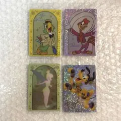 Disney ウエハース カード プルート ティンカーベル ホセパン 4枚