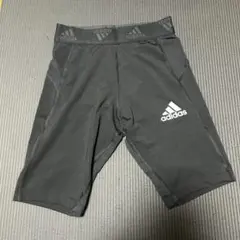 adidas TECHFIT PRIMEGREEN 陸上用パンツ M 黒