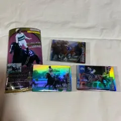 《サラブレッドホースコレクション　ツインウエハース　第三R》3枚セット