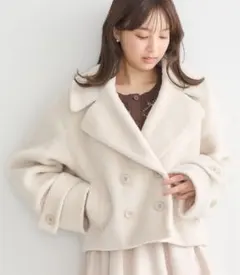 【WEB限定】シャギーショートコートearth