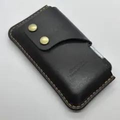 ミンティアケース レザー ブラック ハンドメイド