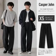 TT Casper John きれカジ ストレートデニム XS 実寸Mサイズのサムネイル