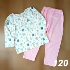 【ほぼ未使用】半袖にもなる長袖パジャマ 120