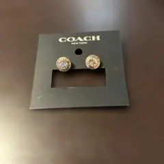 COACH ロゴ ストーン スタッドピアス