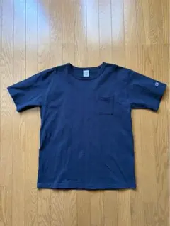 champion T1011 ネイビー L ポケット付 アメリカ製 USED11