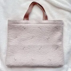 ヌビ ハンドメイド くすみピンク ハンドメイド 女の子 リボン