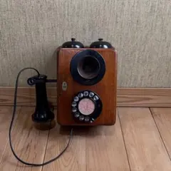 レトロ電話器　 （贈）日本電信電話公社　 壁掛け電話機　 木製 アンティーク レトロ電話器 （贈）日本電信電話公社 壁掛け電話機 木製 アンティーク