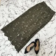 【訳あり】BLUE EAST レース タイトスカート サイズ1 トレンドカラー