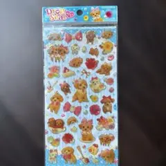ドロップシール 犬 シール 花 リボン