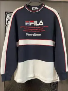 FILA ネイビー ホワイト トレーナー