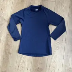 ネイビー 長袖 アンダーシャツ ポリエステル　130 2枚セット