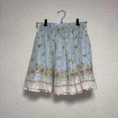 【Olivedes Olive】　リバーシブルスカート　花柄　ウエストゴム