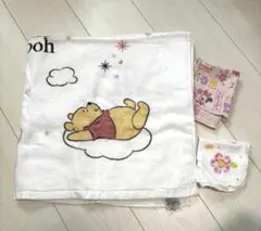 ディズニー くまのプーさん湯上がりタオル&ガーゼ2枚付