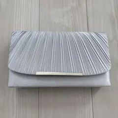 シルバー プリーツデザイン パーティーバッグのサムネイル