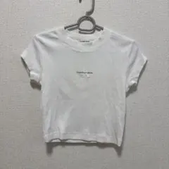 Calvin Klein Jeans クロップド丈 リブTシャツ