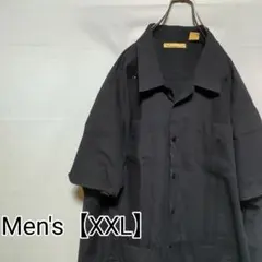 S145　the Havanera Co.　半袖シャツ【メンズXXL】ブラック