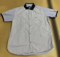 FRED PERRY（フレッドペリー）半袖ボタンダウンシャツ ブルーのサムネイル