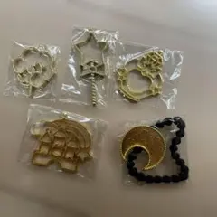 レジン枠5個セット ゴールド