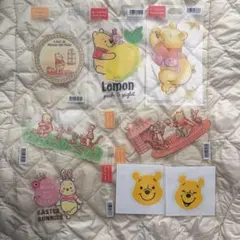 ディズニーストア くまのプーさん シール ステッカー 8枚セット まとめ売り