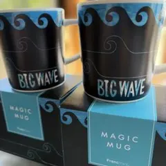 Francfrancマジックマグカップ BIG WAVE マグカップ　2個セット