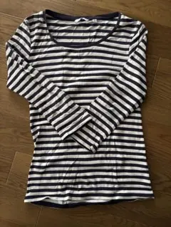 ユニクロ　UNIQLO レディース　ボーダー　長袖Tシャツ Mサイズ 七分袖