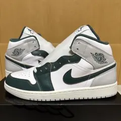 NIKE ナイキ エアジョーダン1 ミッド SE オキシダイズドグリーン 28㌢