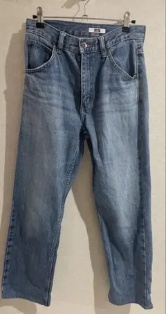 ユニクロ スリムフレアジーンズ 丈標準 ブルー