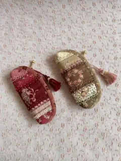 Cochi様リクエスト　パッチワークの小銭ポーチ2点❤︎