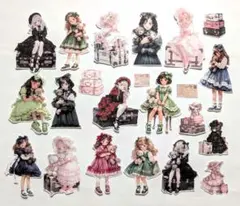K-684 ＊同梱220円＊コラージュ素材 カット素材 女の子 - メルカリ