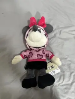 ミニーちゃん BIGぬいぐるみ 約30センチ ヒョウ柄 ギャル 平成ギャル
