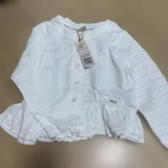 お値下げ中！petit main ホワイト カーディガン 110