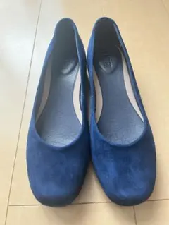 カンペール　ウェッジソールパンプス37　ブルー 美品のサムネイル
