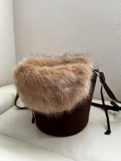 スエード ショルダーバッグ