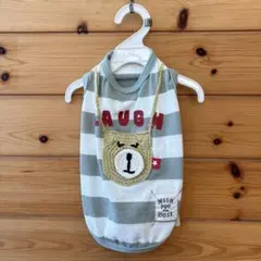 B［14］ストライプ柄クマ　犬服3号