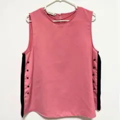 【ZARA】ピンク ノースリーブ Sサイズ