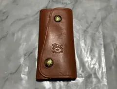 ブラウンレザー キーケース 4連