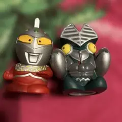 비매품 当時物 ウルトラセブンバルタン星人 ソフビ 貯金箱フィギュア 2点セット